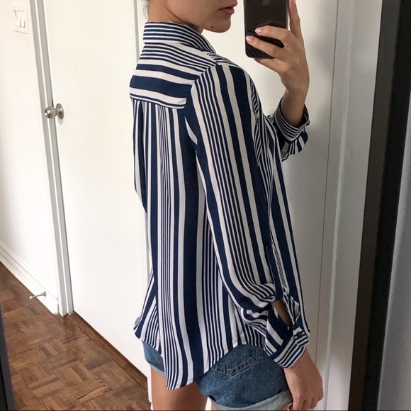 Striped Blue Shirt - Picture 2 of 4